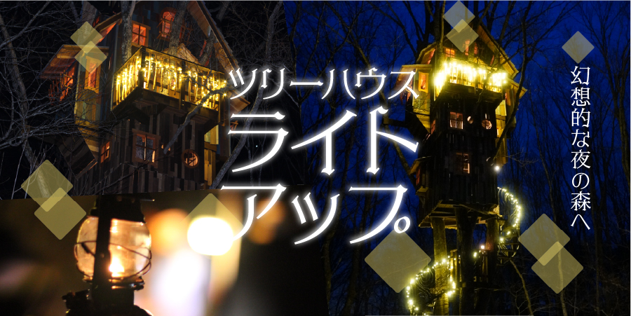 ツリーハウス ライトアップ
